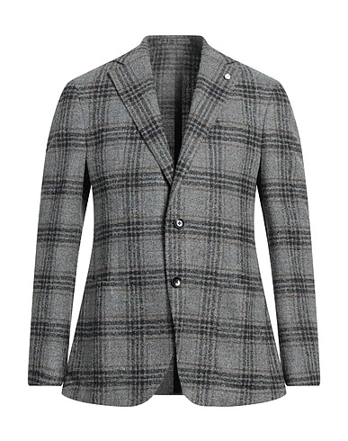 LUIGI BIANCHI Mantova Blazer Grey 41% Alpaca wool, 39% Virgin Wool, 20% Polyamide