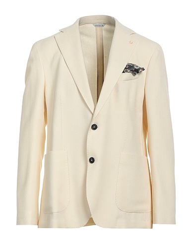 MANUEL RITZ Blazer Cream 55% Virgin Wool, 45% Cotton