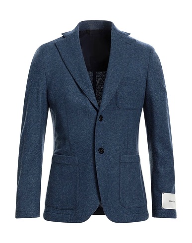 PAOLONI Blazer Pastel blue 75% Virgin Wool, 25% Polyamide