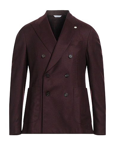 MANUEL RITZ Blazer Burgundy 99% Virgin Wool, 1% Elastane