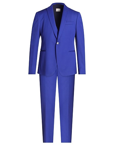 PAL ZILERI CERIMONIA Suits Bright blue 99% Wool, 1% Elastane