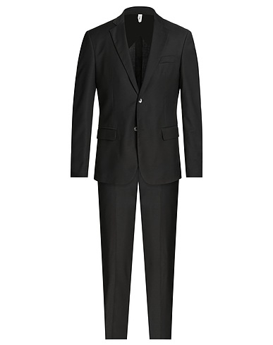 MASSIMO REBECCHI Suits Black 84% Polyester, 14% Viscose, 2% Elastane
