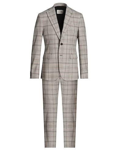 PAOLONI Suits TORTORA 54% Polyester, 44% Virgin Wool, 2% Elastane