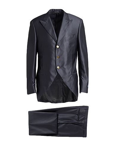 CANALI Suits Midnight blue 60% Wool, 40% Silk