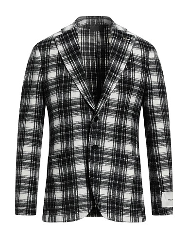 PAOLONI Blazer Black 70% Wool, 15% Polyester, 10% Polyamide, 5% Other Fibres