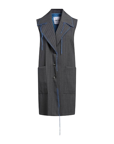 FRASE FRANCESCA SEVERI Full-length jacket Grey 53% Polyester, 43% Virgin Wool, 4% Elastane