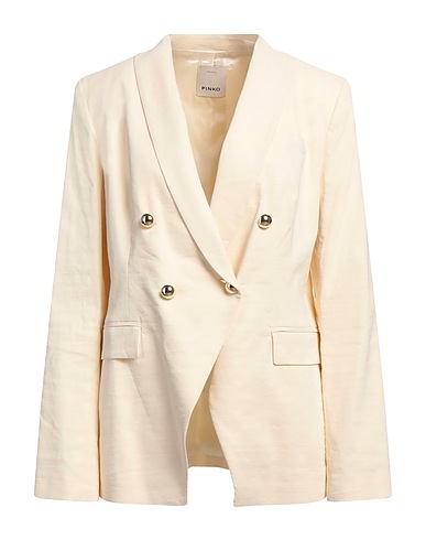 PINKO Blazer Ivory 59% Linen, 38% Viscose, 3% Elastane