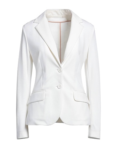 MICHAEL DASS Giacca Off white 71% Viscosa, 24% Poliammide, 5% Elastan