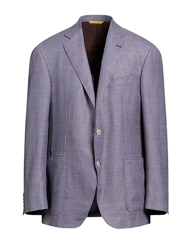 CANALI Blazer Light blue 49% Wool, 30% Silk, 21% Linen
