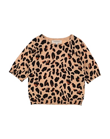 TWINSET Jumper Sand 45% Cotton, 33% Viscose, 20% Polyamide, 2% Cashmere