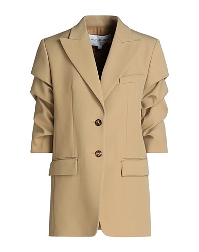 MICHAEL KORS COLLECTION Blazer Beige 100% Virgin Wool, Polyamide, Elastane