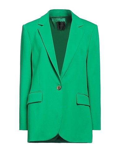 PINKO Blazer Emerald green 67% Viscose, 28% Polyamide, 5% Elastane