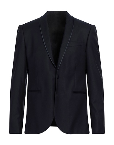 PAL ZILERI CERIMONIA Blazer Navy blue 79% Wool, 20% Silk, 1% Elastane, Polyester
