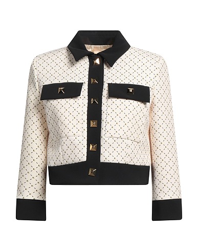 ELISABETTA FRANCHI Blazer Ivory 92% Polyester, 8% Elastane