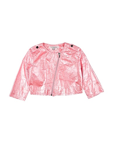 LOREDANA Biker jacket Salmon pink 58% Polyurethane, 42% Polyester