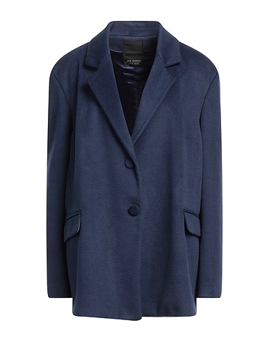 YES LONDON Giacca Blu navy 91% Poliestere, 9% Viscosa