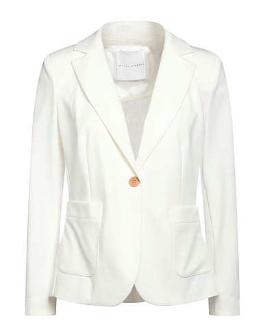 SKILLS & GENES Blazer White 52% Cotton, 40% Polyamide, 8% Elastane
