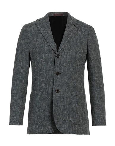 ANGELO MARINO Blazer Lead 59% Virgin Wool, 33% Cotton, 8% Linen