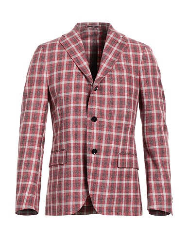 LARDINI Пиджак Красный 86% Хлопок, 14% Шерсть