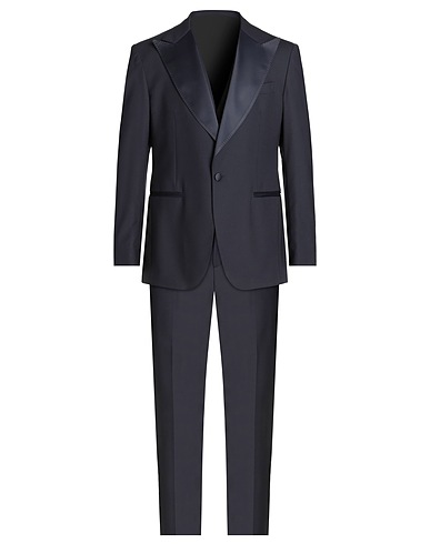 BRIAN DALES Suits Midnight blue 54% Polyester, 44% Wool, 2% Elastane