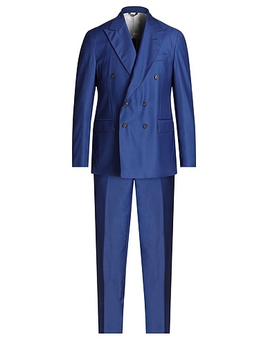 BRIAN DALES Suits Bright blue 100% Wool