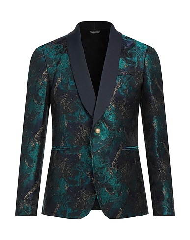 BRIAN DALES Blazer Deep teal 35% Polyester, 35% Acetate, 25% Wool, 5% Polyamide