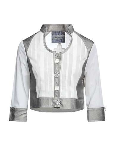 ELISA CAVALETTI by DANIELA DALLAVALLE Blazer Silver 100% Polyester, Polyurethane, Elastane
