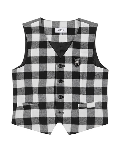 AYGEY Panciotto Nero 100% Cotone, Viscosa, Poliammide, Elastan