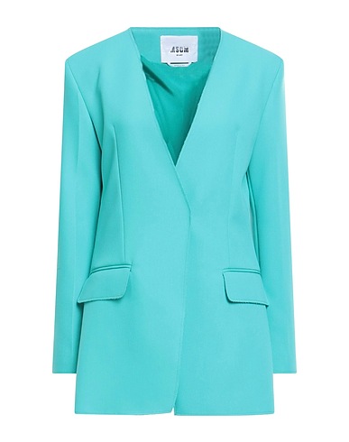 MSGM Giacca Turchese 84% Poliestere, 10% Viscosa, 6% Elastan