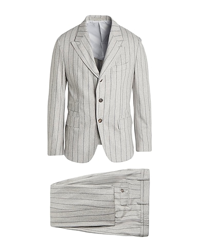ELEVENTY Suits Light grey 90% Wool, 8% Cashmere, 2% Elastane
