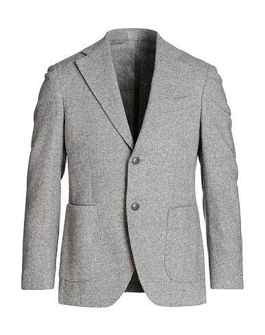 MP MASSIMO PIOMBO Blazer Light grey 55% Wool, 35% Polyester, 10% Polyamide