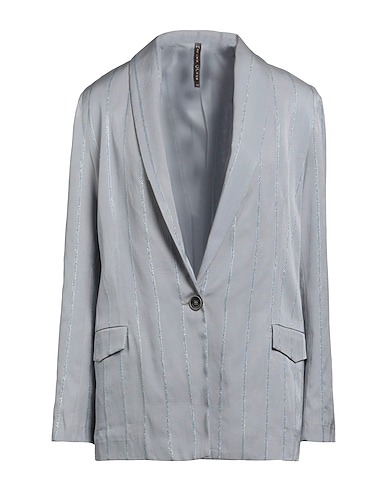 MANILA GRACE Blazer Sky blue 71% Viscose, 26% Cotton, 3% Polyester