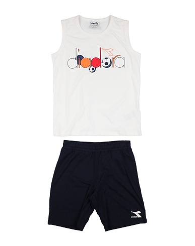 DIADORA Kids’ co-ord White 100% Cotton
