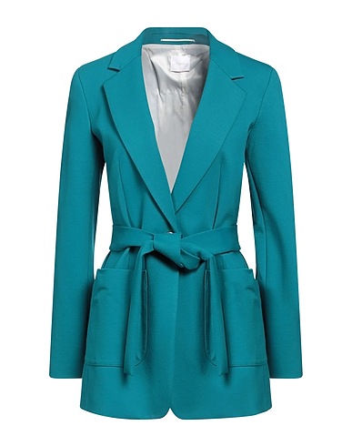 MERCI ITALIA Blazer Deep teal 65% Viscose, 32% Nylon, 3% Elastane