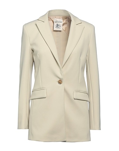 SEMICOUTURE Blazer Beige 86% Polyamide, 14% Elastane