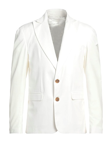 I'M BRIAN Blazer Bianco 64% Poliestere, 33% Viscosa, 3% Lycra®