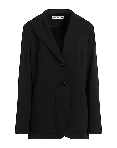 ATTIC AND BARN Blazer Black 62% Polyester, 32% Viscose, 6% Elastane