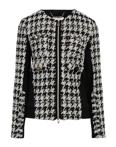 VDP VIA DELLE PERLE Jacket COLLECTION Black 40% Synthetic fibers, 25% Acrylic, 21% Virgin Wool, 12% Wool, 2% Other Fibres