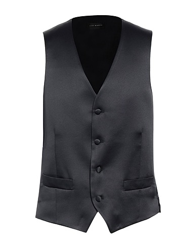 LUIGI BIANCHI Mantova Waistcoat Midnight blue 100% Polyester