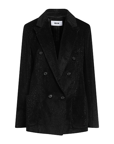 GRIFONI Veste Noir 90% Viscose, 6% Polyester, 4% Polyamide