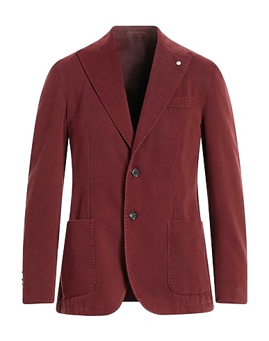 L.B.M. 1911 Blazer Burgundy 97% Cotton, 3% Cashmere