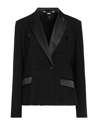 MANILA GRACE Blazer Black 81% Viscose, 17% Virgin Wool, 2% Elastane