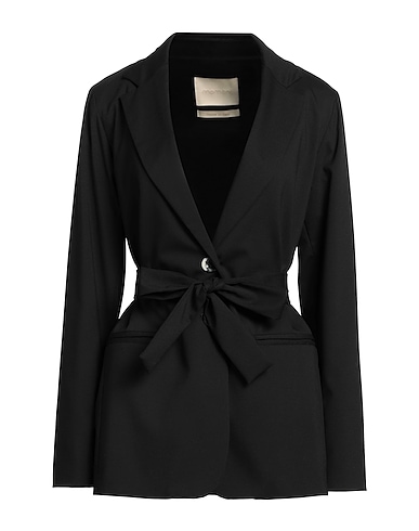 MOMONÍ Blazer Black 55% Polyester, 26% Wool, 17% Viscose, 2% Elastane