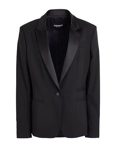 DONDUP Blazer Black 98% Virgin Wool, 2% Elastane