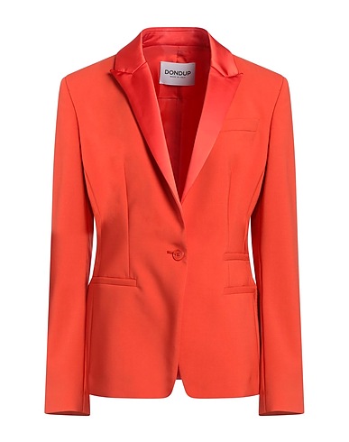 DONDUP Blazer Tomato red 98% Virgin Wool, 2% Elastane