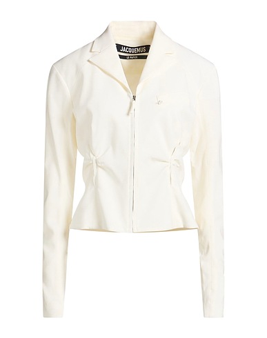 JACQUEMUS Blazer Ivory 98% Virgin Wool, 2% Elastane