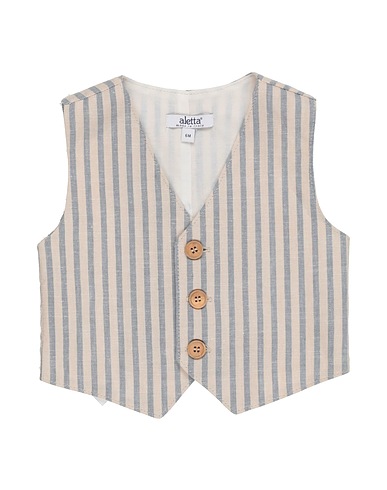 ALETTA Waistcoat Sky blue 55% Viscose, 45% Linen