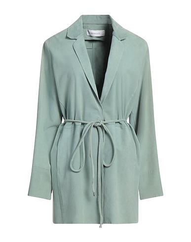 BULLY Full-length jacket Sage green 100% Lambskin