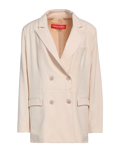 VIRGINIA BIZZI Blazer Ivory 67% Polyester, 31% Viscose, 2% Elastic fibres