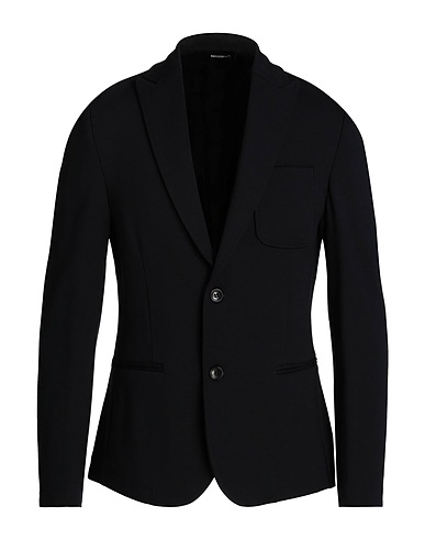 DANIELE ALESSANDRINI HOMME Blazer COUTURE PARIS Navy blue 65% Viscose, 30% Polyamide, 5% Elastane
